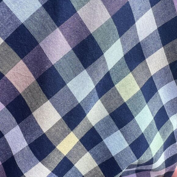 Talbots Pastel Sleeveless Checkered Gingham Sleeveless Pinafore Dress 22W - Picture 6 of 6